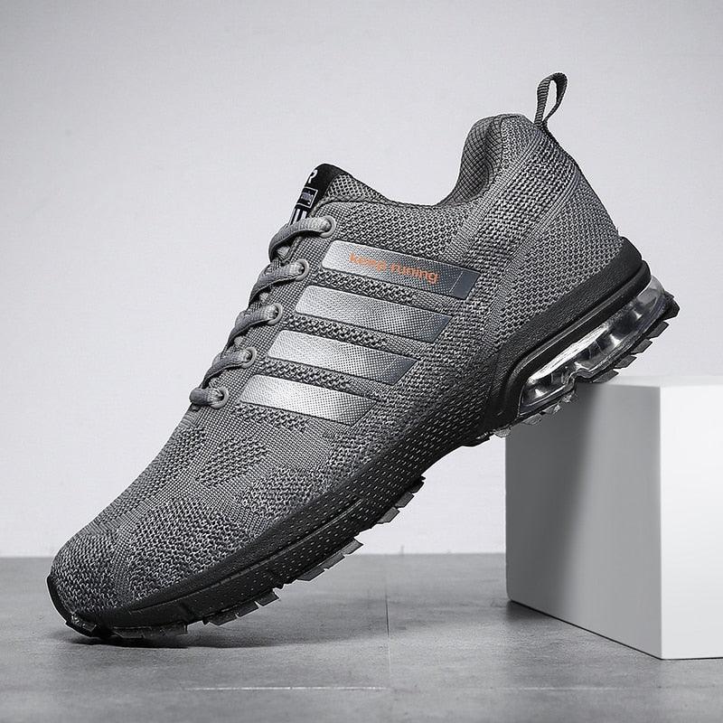 Men’s Air Cushion Running Sneakers – Lace-Up Athletic Shoes