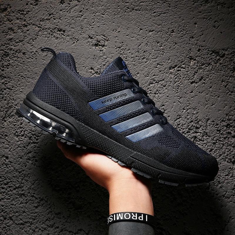 Men’s Air Cushion Running Sneakers – Lace-Up Athletic Shoes