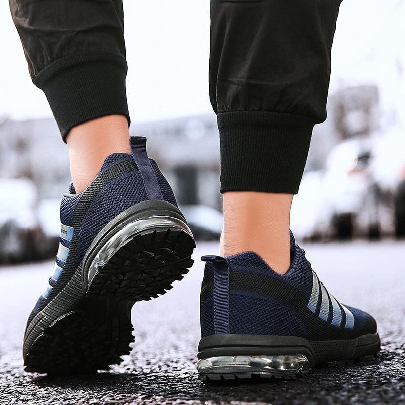 Men’s Air Cushion Running Sneakers – Lace-Up Athletic Shoes