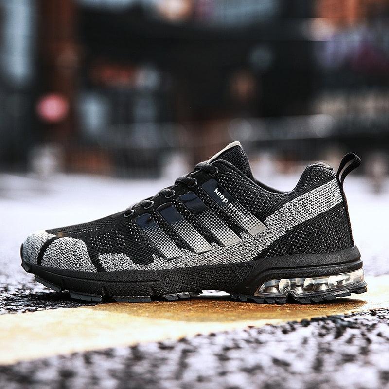 Men’s Air Cushion Running Sneakers – Lace-Up Athletic Shoes
