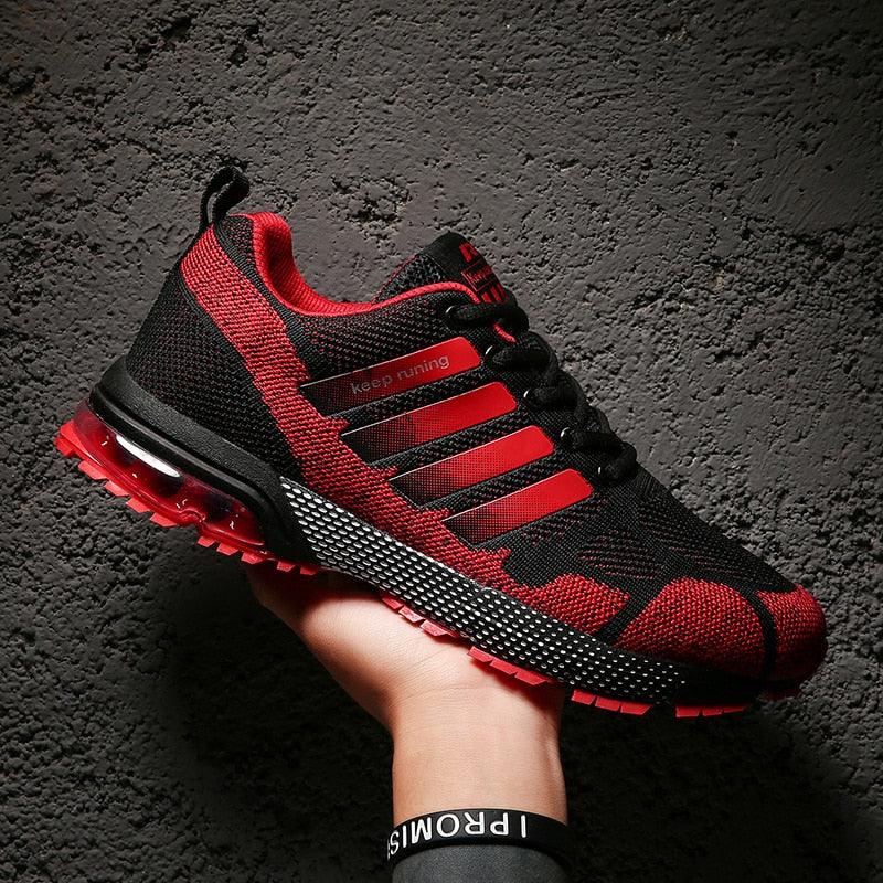 Men’s Air Cushion Running Sneakers – Lace-Up Athletic Shoes