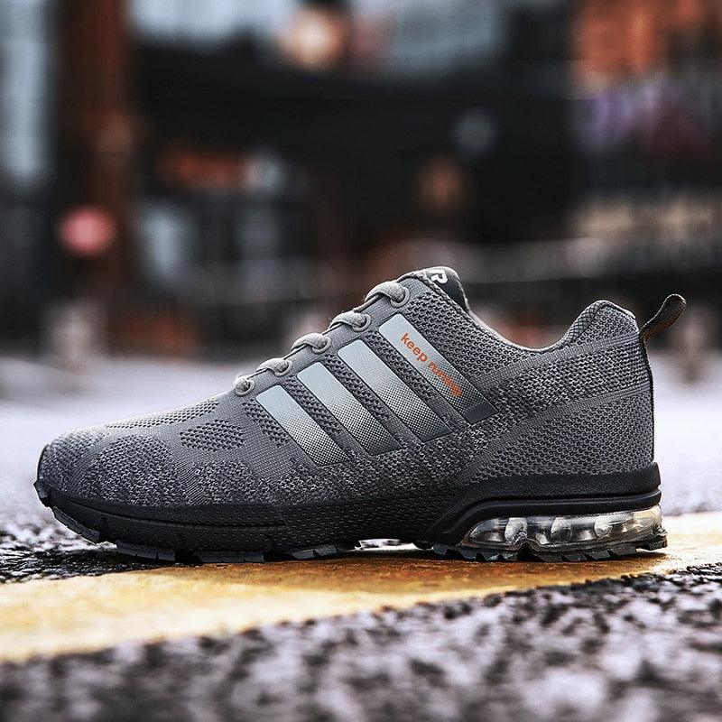 Men’s Air Cushion Running Sneakers – Lace-Up Athletic Shoes