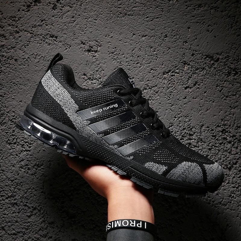 Men’s Air Cushion Running Sneakers – Lace-Up Athletic Shoes
