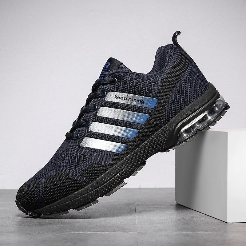 Men’s Air Cushion Running Sneakers – Lace-Up Athletic Shoes