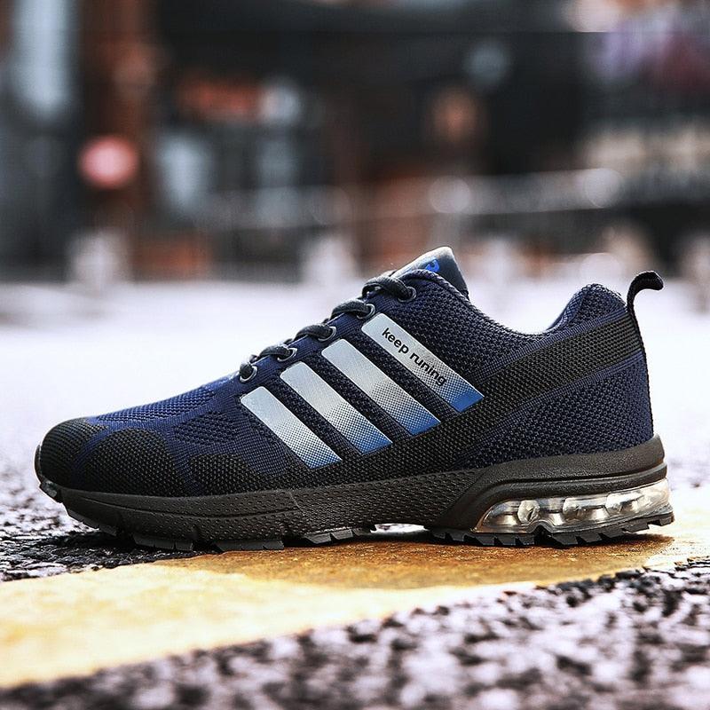 Men’s Air Cushion Running Sneakers – Lace-Up Athletic Shoes