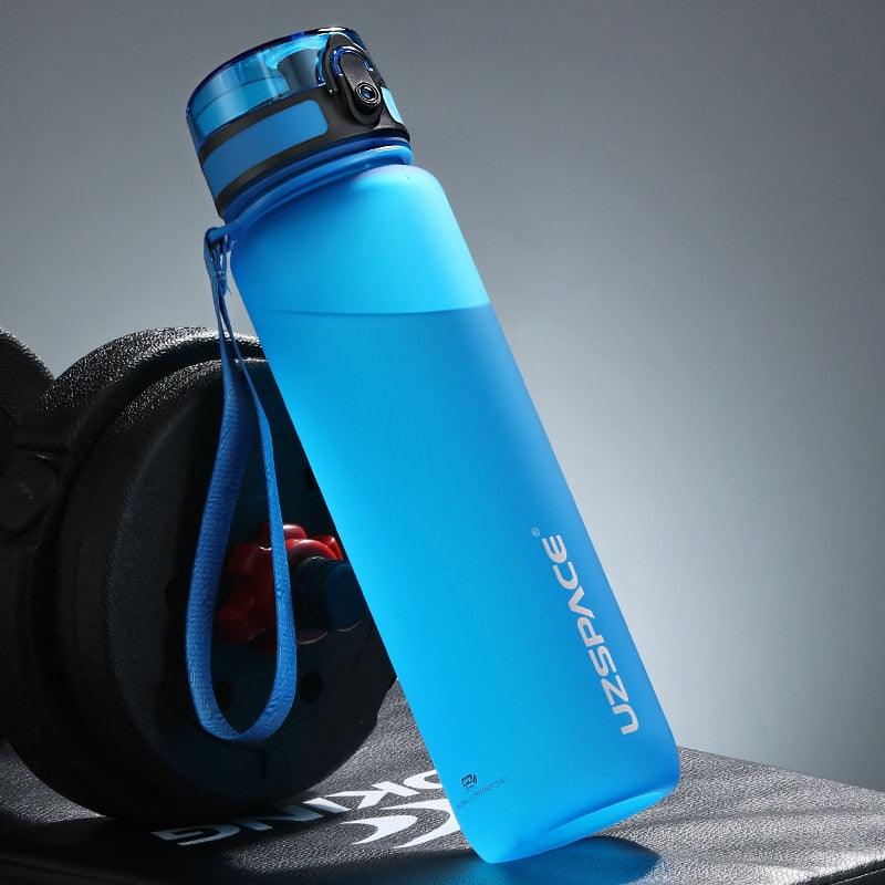 Tritan Sports Water Bottle with Time Marker – Leakproof Fitness Bottle