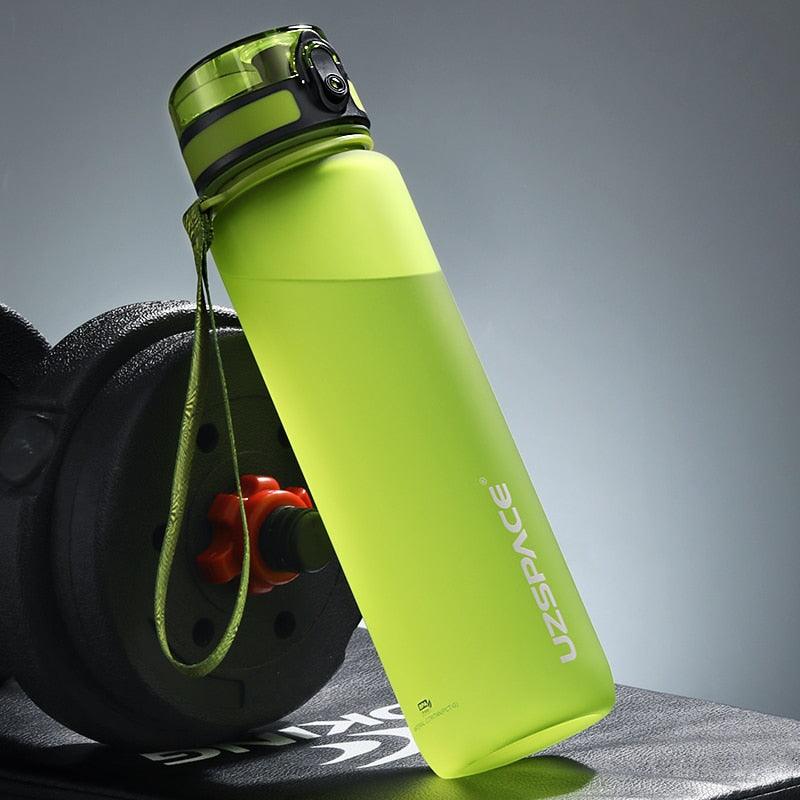 Tritan Sports Water Bottle with Time Marker – Leakproof Fitness Bottle