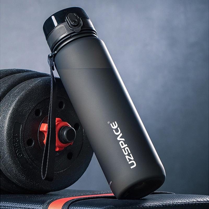 Tritan Sports Water Bottle with Time Marker – Leakproof Fitness Bottle