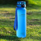 Tritan Sports Water Bottle with Time Marker – Leakproof Fitness Bottle