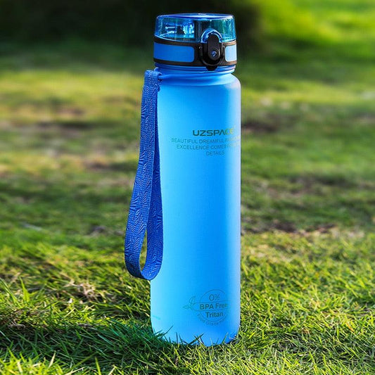 Tritan Sports Water Bottle with Time Marker – Leakproof Fitness Bottle