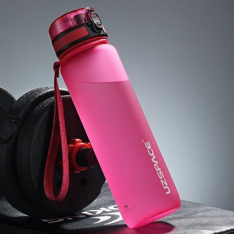 Tritan Sports Water Bottle with Time Marker – Leakproof Fitness Bottle