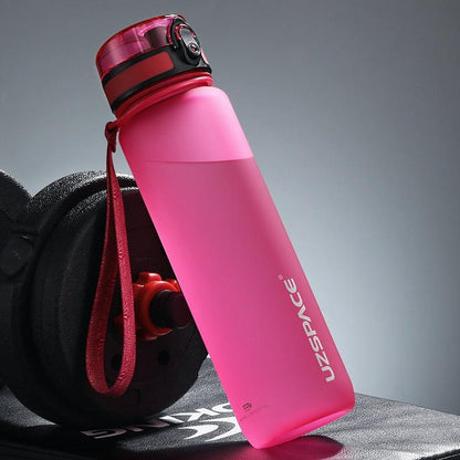 Tritan Sports Water Bottle with Time Marker – Leakproof Fitness Bottle
