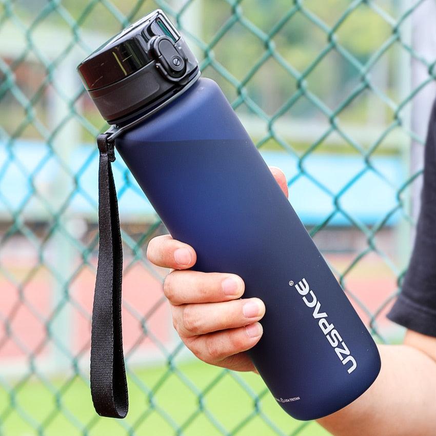 Tritan Sports Water Bottle with Time Marker – Leakproof Fitness Bottle