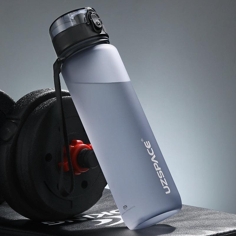 Tritan Sports Water Bottle with Time Marker – Leakproof Fitness Bottle