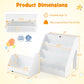 2-In-1 Kids Bookshelf & Toy Storage Organizer