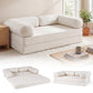 4-in-1 Convertible Folding Sofa Bed with Comfy Corduroy Cover