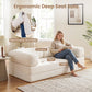 4-in-1 Convertible Folding Sofa Bed with Comfy Corduroy Cover