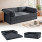 4-in-1 Convertible Folding Sofa Bed with Comfy Corduroy Cover