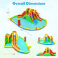 8-in-1 Giant Bounce House with 2 Long Slides for Yard Party with 780W Blower