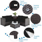 5-Piece Patio Furniture Set with Propane Fire Pit Table