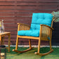 Set of 2 High Back Chair Cushion with Adjustable Height