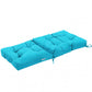 Set of 2 High Back Chair Cushion with Adjustable Height