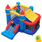 Inflatable Bounce House with Slide, Ball Pit & Basketball Hoop