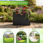Raised Garden Bed with PE Rattan Wicker and Liner 32"